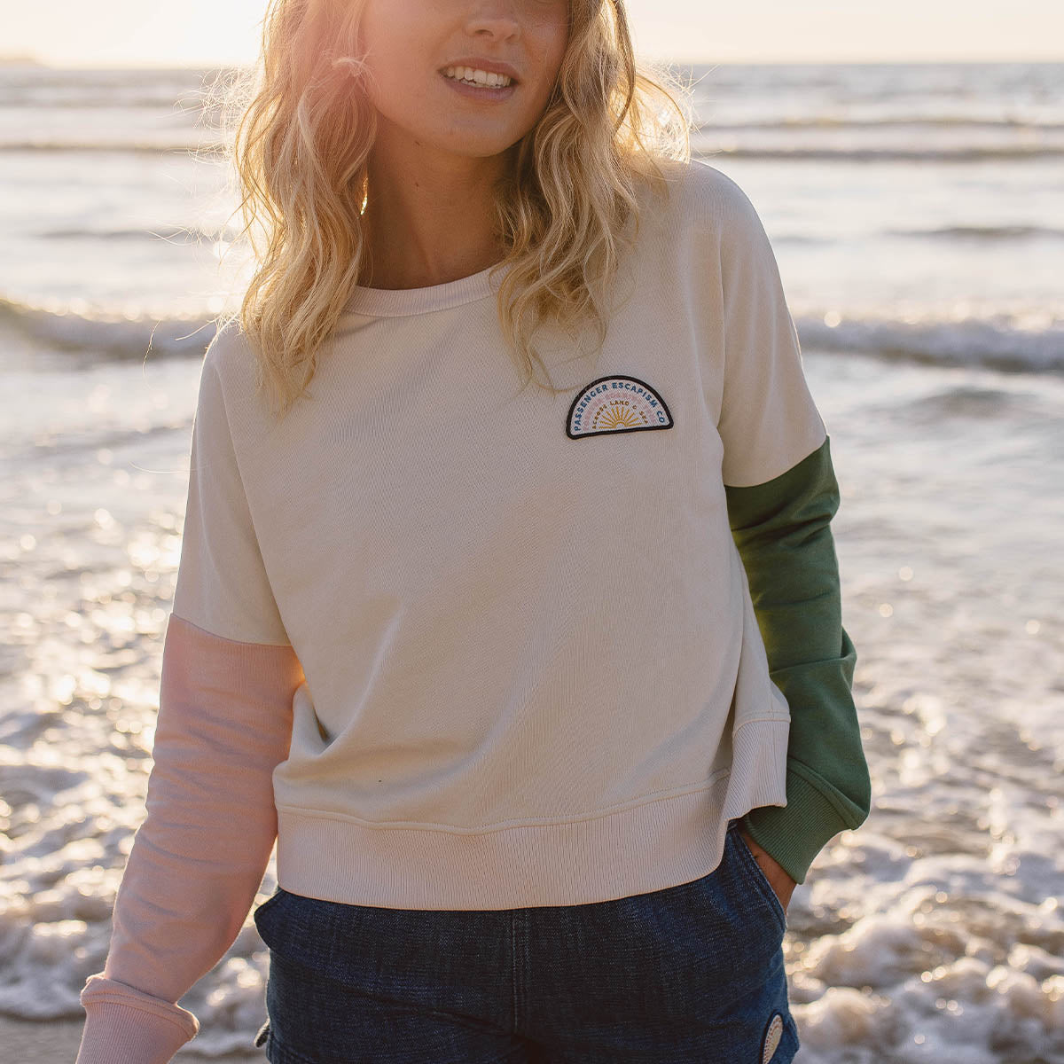 Cloud Recycled Cotton Sweatshirt - Egret