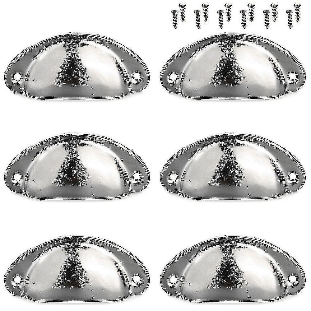 12pcs Cup Handles Shell Pull Kitchen Cupboard Cabinet Door Furniture Drawer Knobs