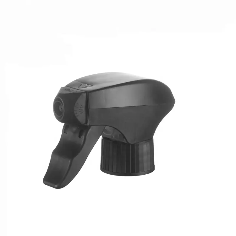 28mm Neck  Plastic Chemical Resistant Black Trigger Sprayer For Cleaning