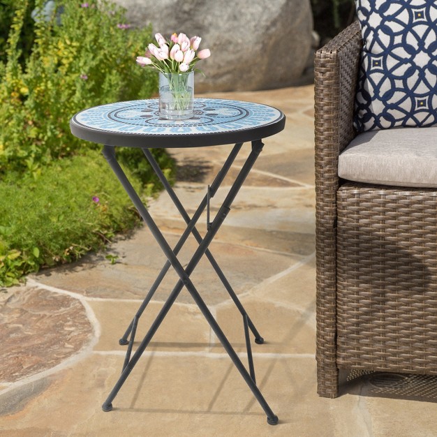 Saint Birch Lori Mosaic Folding Side Table