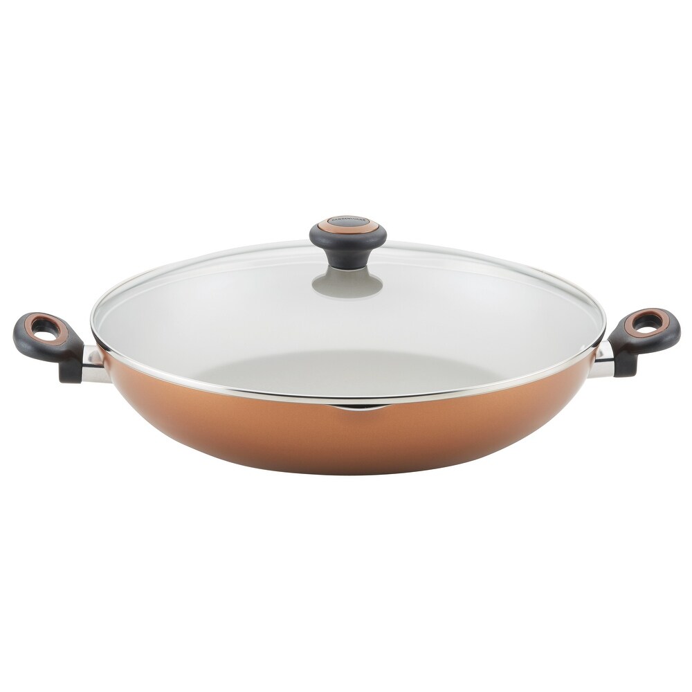 Farberware Dishwasher Safe High Performance Nonstick One Pot Pan  5.25 Quart  Copper