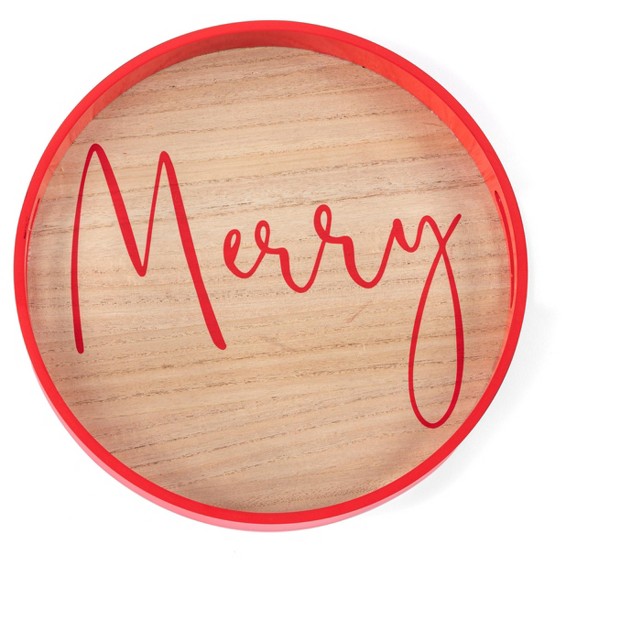 Round quot merry quot Tray