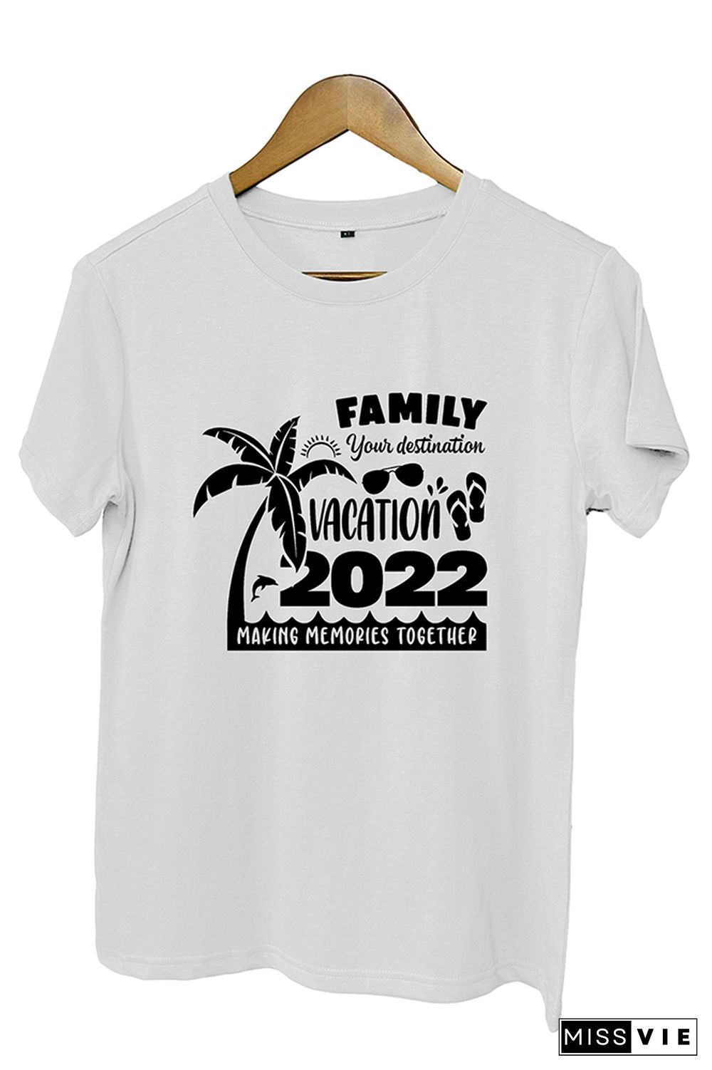 Family Vacation 2022 Graphic Tee Wholesale