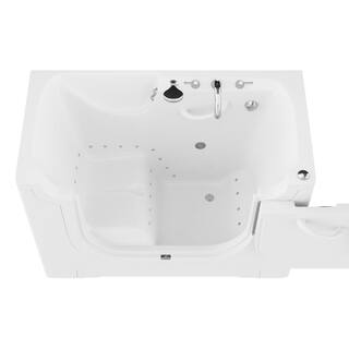 Universal Tubs HD Series 30 in. x 60 in. Right Drain Wheelchair Access Walk-In Air Tub in White HD3060WCARWA