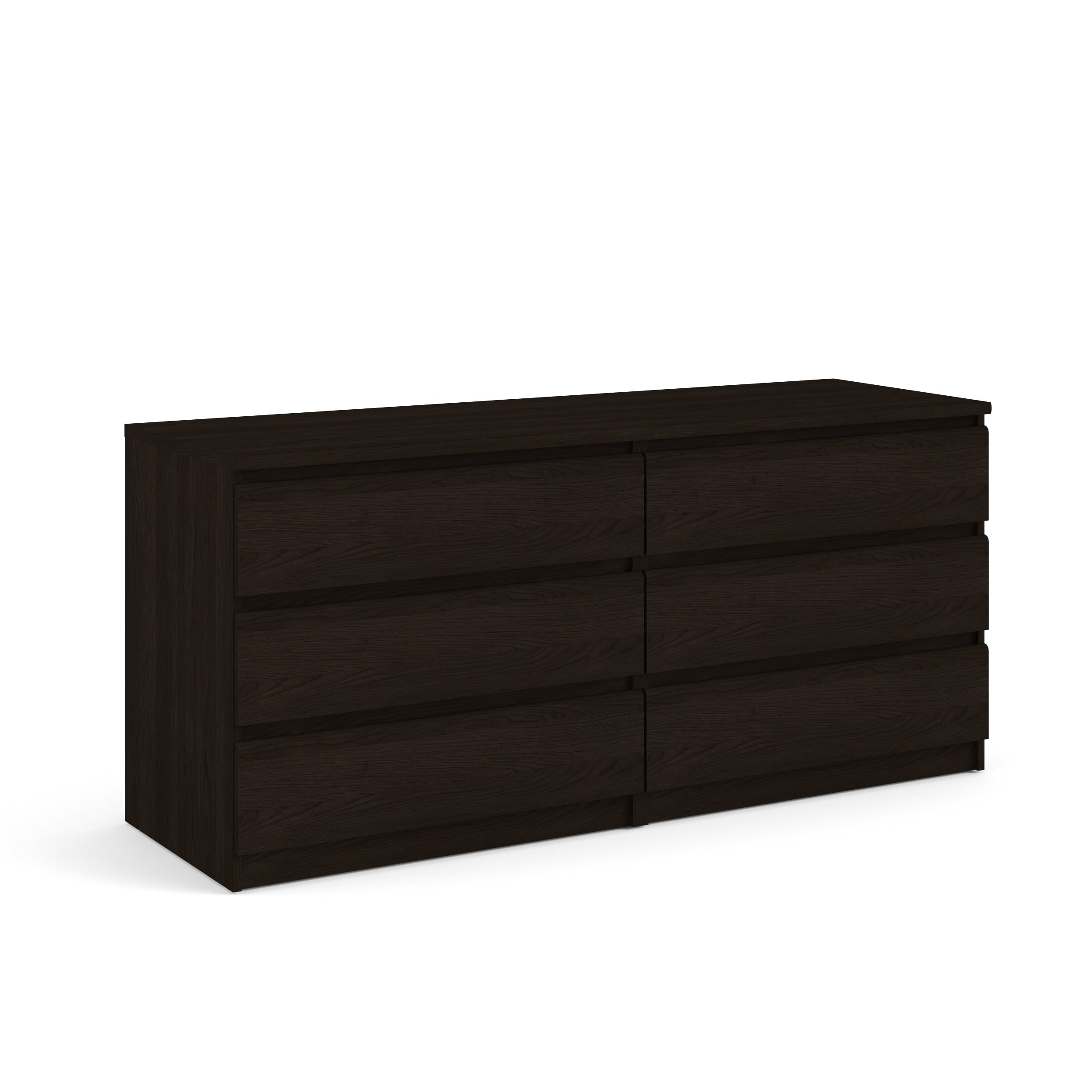 Tvilum Laguna 6-Drawer Double Dresser, Coffee