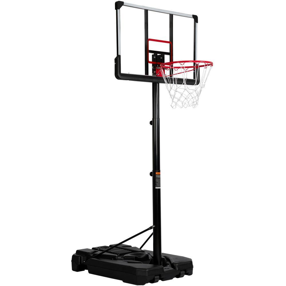 TIRAMISUBEST Portable Basketball HoopGoal with 6.6 ft. to 10 ft. H Adjustment for Youth and Adults MS1XY96479AAJ-C