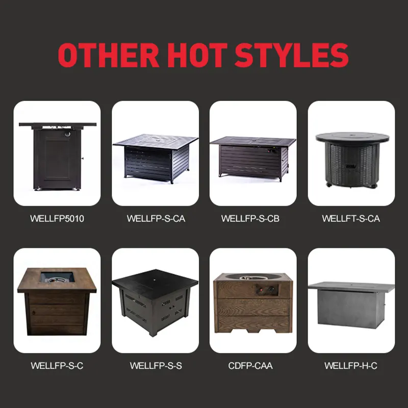 New trend product safety contemporary design square smokeless carbon burning fire pit courtyard outdoor camping