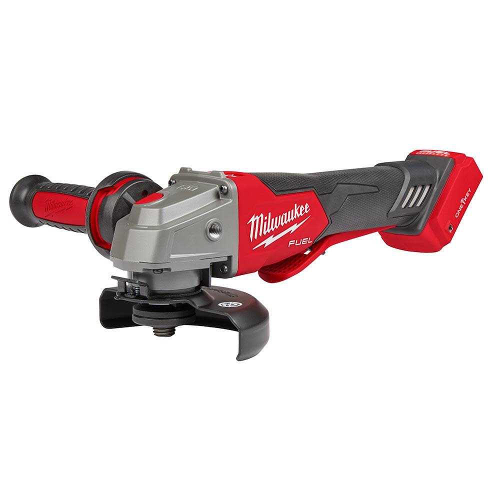 Milwaukee M18 FUEL 4 1/2 / 5 Braking Grinder with ONE KEY Paddle Switch No Lock Bare Tool ;