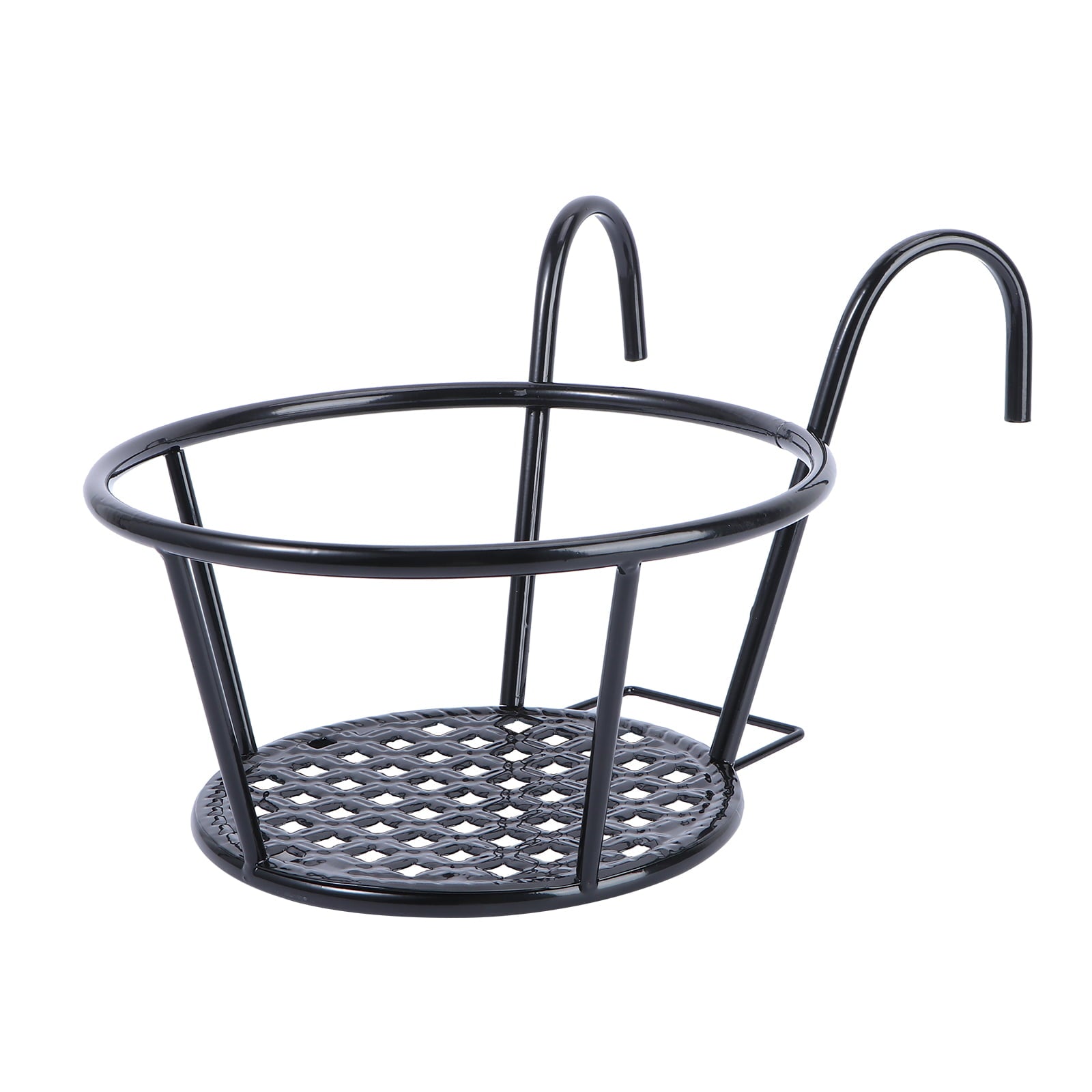 Nuolux Holder Planter Railing Balcony Hangingflower Pot Metal Stand Pots Fence Flowerpot Planters Over Potted Rail Deck Rack