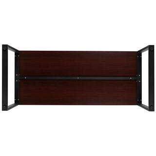 Carnegy Avenue 55 in. Rectangle Mahogany Laminate Computer Desk CGA-GCO-450502-MA-HD