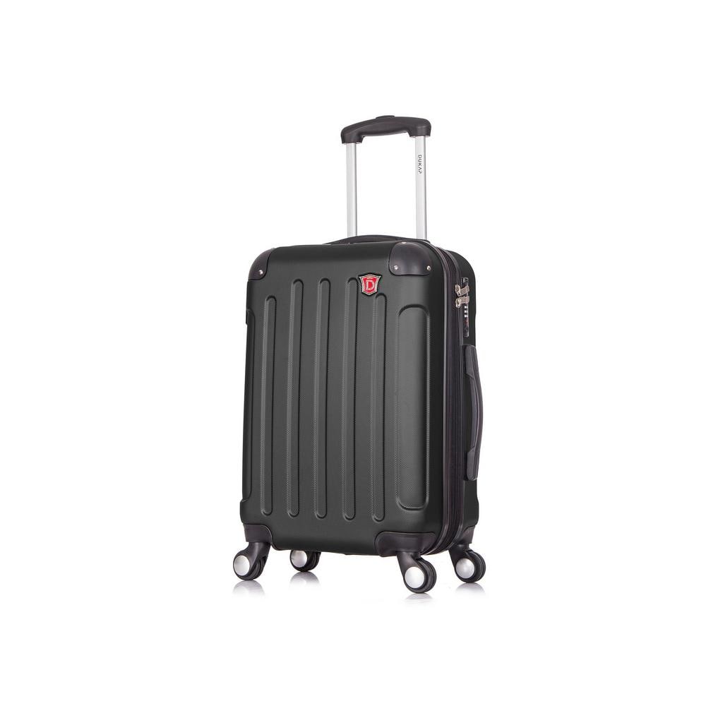 DUKAP Intely 20 in. Black Hardside Spinner Carry-on with USB Port DKINT00S-BLK