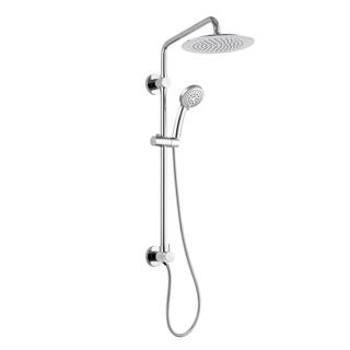 PULSE Showerspas Seabreeze 4-Spray 1.8 GPM 8 in. Wall Mounted Dual Shower Head and Handheld Shower Head in Chrome 1088-CH-1.8GPM