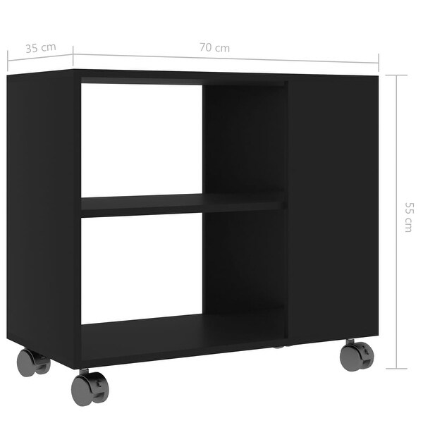 Side Table Black 27.6