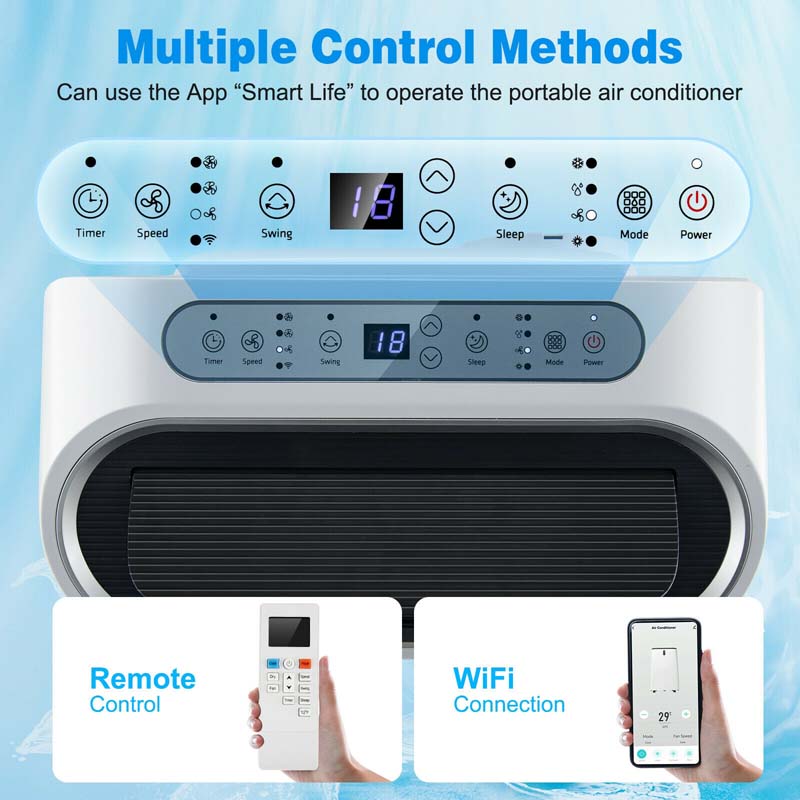 Canada Only - 12000 BTU 4-in-1 Portable Air Conditioner with Smart Control