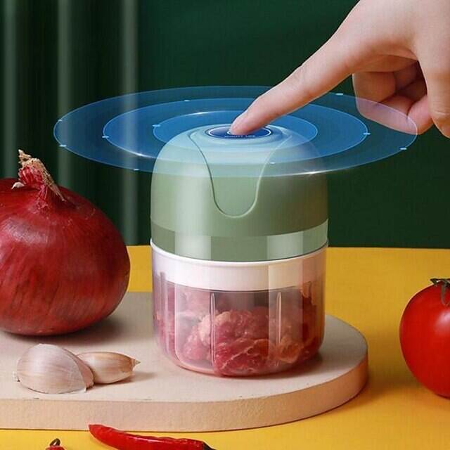 100/250ml Electric Mini USB Garlic Masher Wireless Garlic Grinder Press Mincer Vegetable Chili Meat Grinder Food Chopper Kitchen Tools