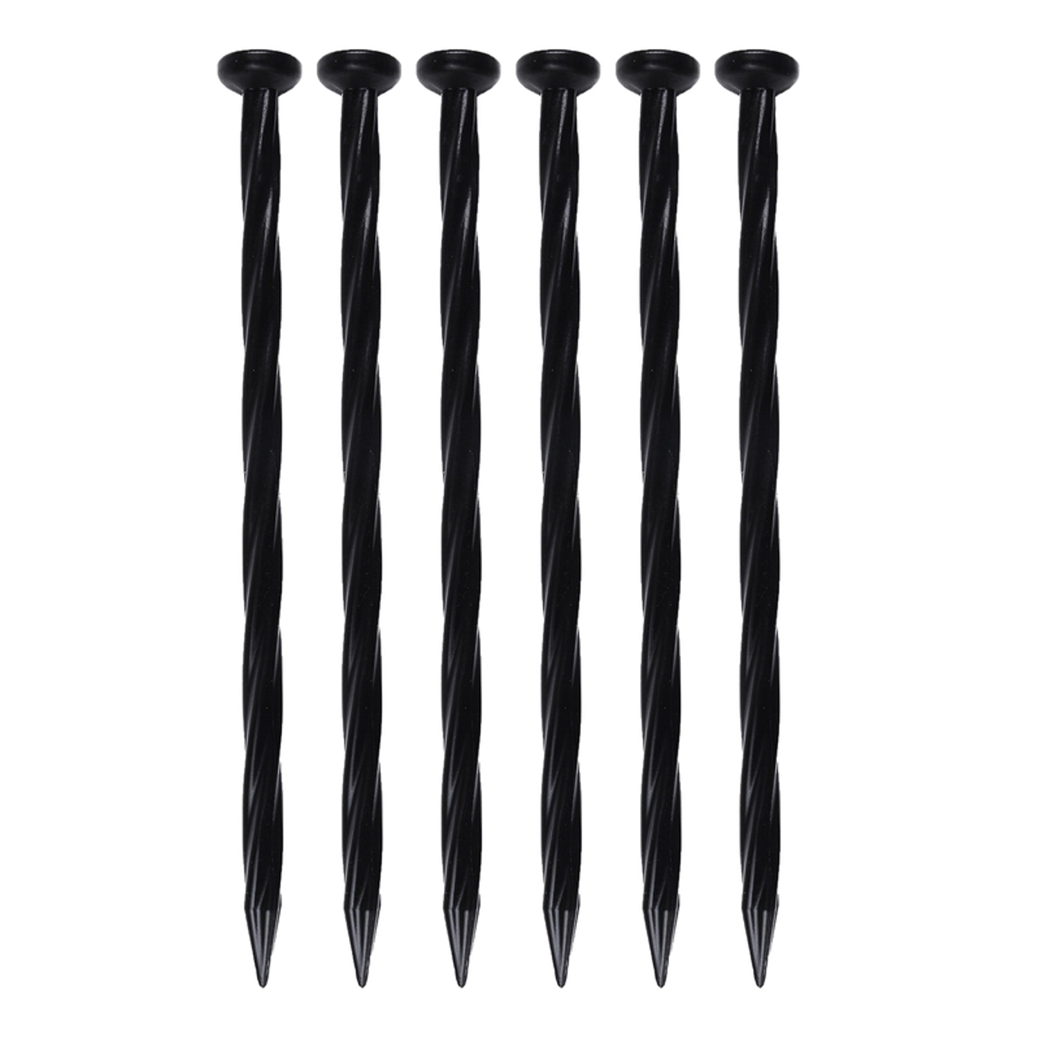 EasyFlex 8 in. L X 0.5 in. H Plastic Black Anchoring Spike