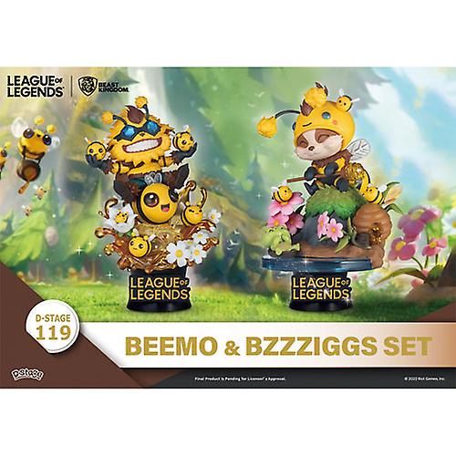 Beast Kingdom D Stage League of Legends Beemo and BZZZiggs Set