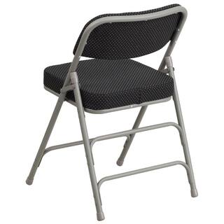 Flash Furniture Black Metal Folding Chair (2-Pack) CGA-AW-167338-BL-HD