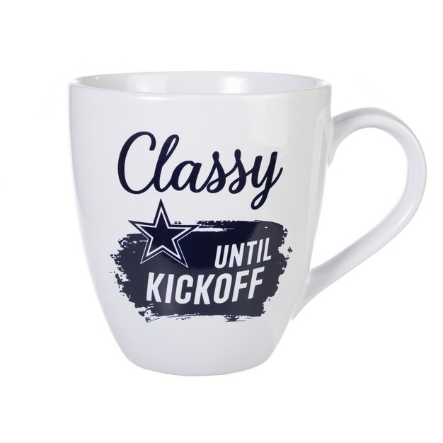 Evergreen Dallas Cowboys Ceramic Cup O x27 java 17oz Gift Set