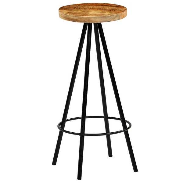 vidaXL Bar Stools 4 pcs Solid Mango Wood - 11.8