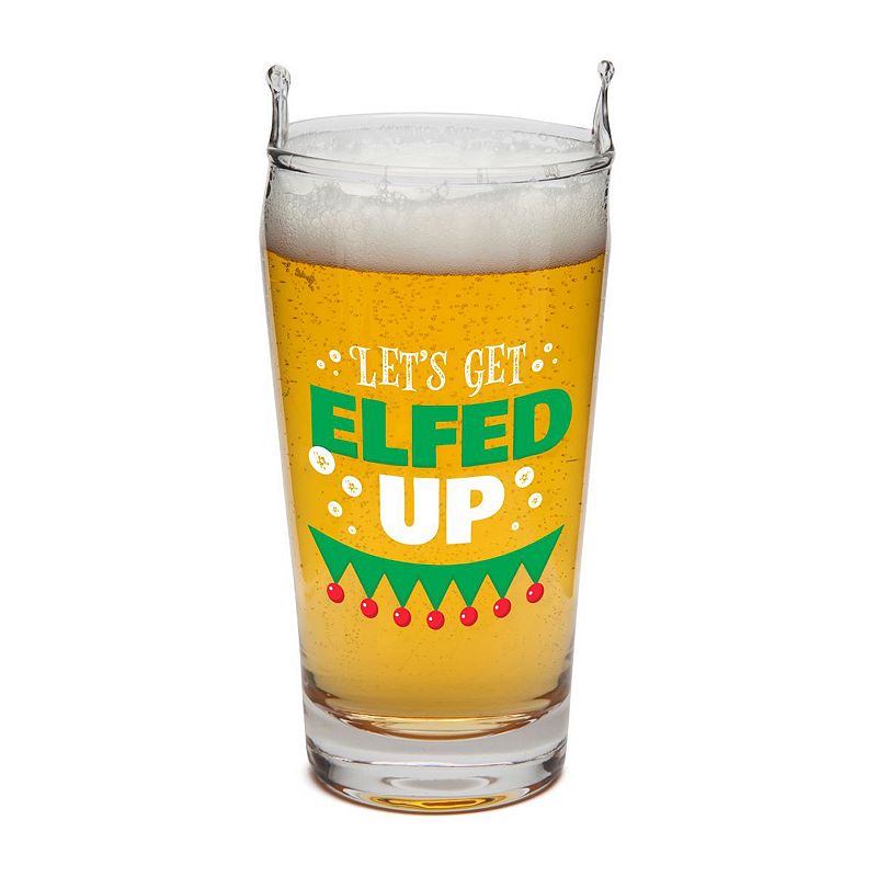 BigMouth Inc. Let's Get Elfed Up Beer Glass