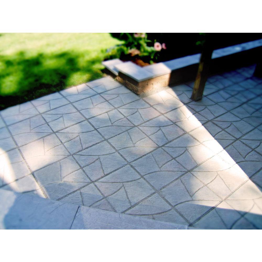 Nantucket Pavers 17.5 in. x 17.5 in. Stone Design Square Gray Variegated Concrete Paver (46-Pieces97 sq. ft.Pallet) 21702