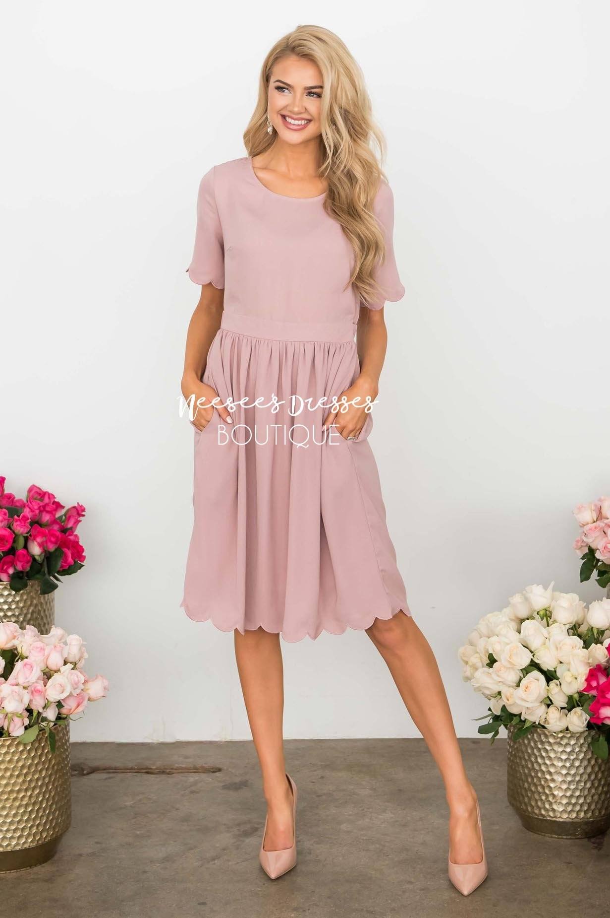 The Katrina Scallop Hem Dress