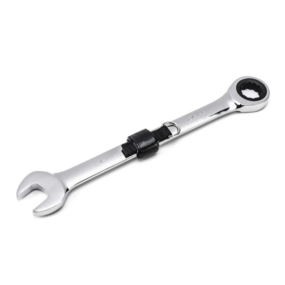 GEARWRENCH 24mm 12 Point Tether Ready Ratcheting Combination Wrench 9124TH from GEARWRENCH