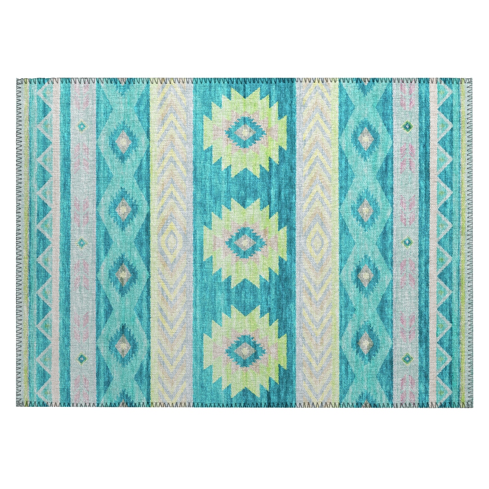 Indoor/ Outdoor Sonora Global Medallions Washable Rug