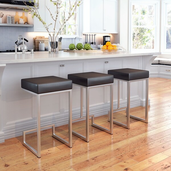 Dune Buggy Counter Stool (Set of 2) Black - N/A