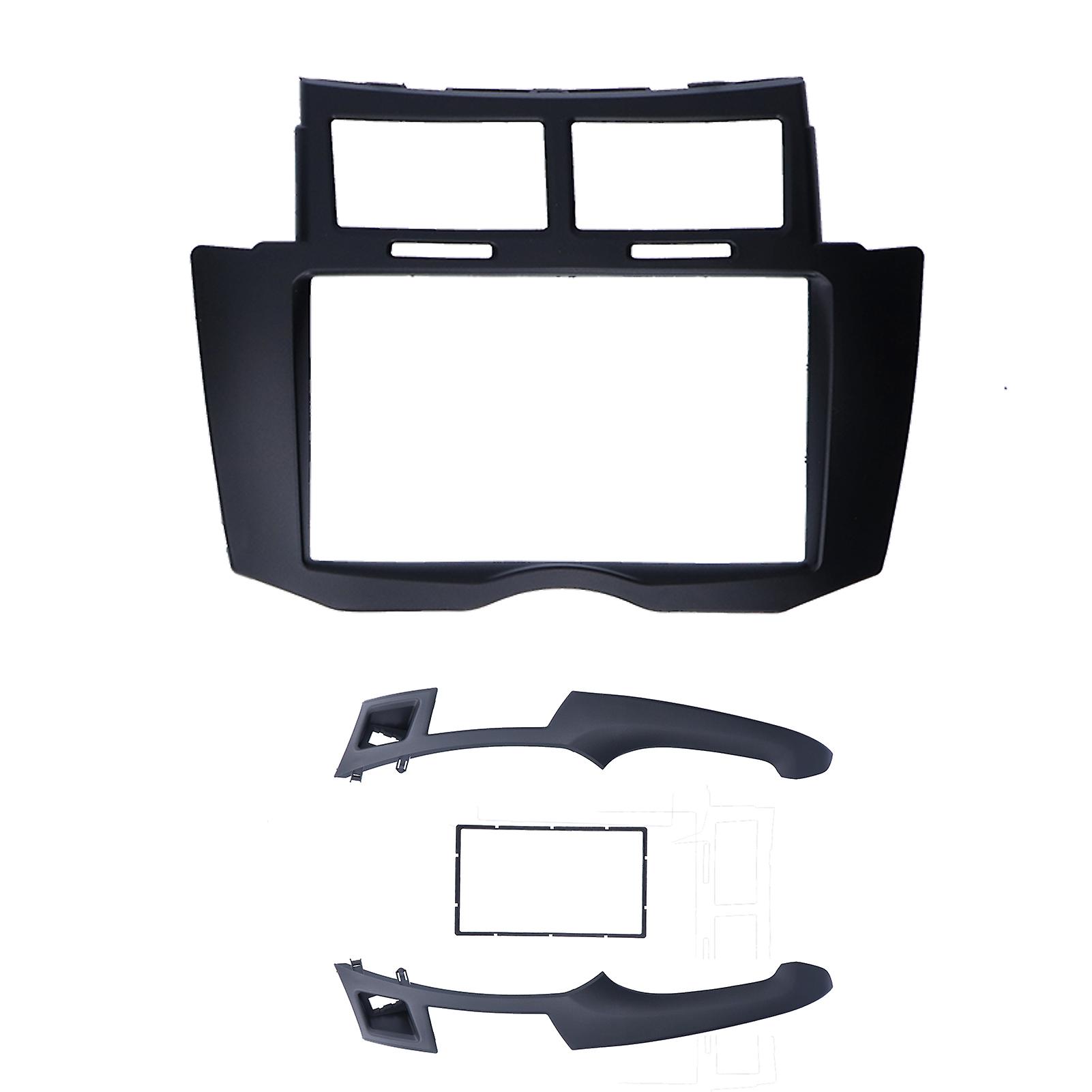 2din Car Stereo Radio Fascia Dvd Audio Navigation Panel Frame Fit For Yaris/vitz/platz 2005-2011