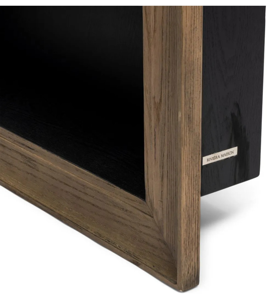 Oak Staggered Book Shelf  Riviera Maison Eivissa   Transitional   Bookcases   by Oroa   Distinctive Furniture  Houzz