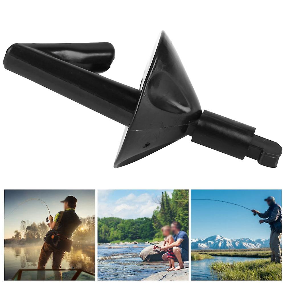 20pcs Black Cone Shape Fishing Tackle Bait Clip Accessories