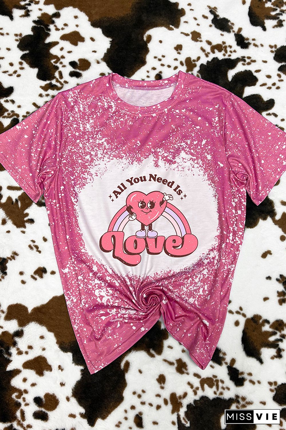 All You Need is Love Valentines Graphic Tee Wholesale