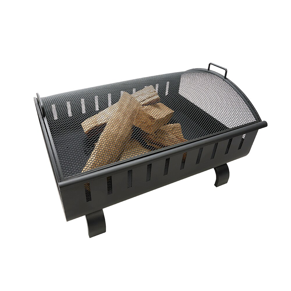 Style Selections WAD2027ES-L 22.5-in W Black Steel Wood-Burning Fire Pit