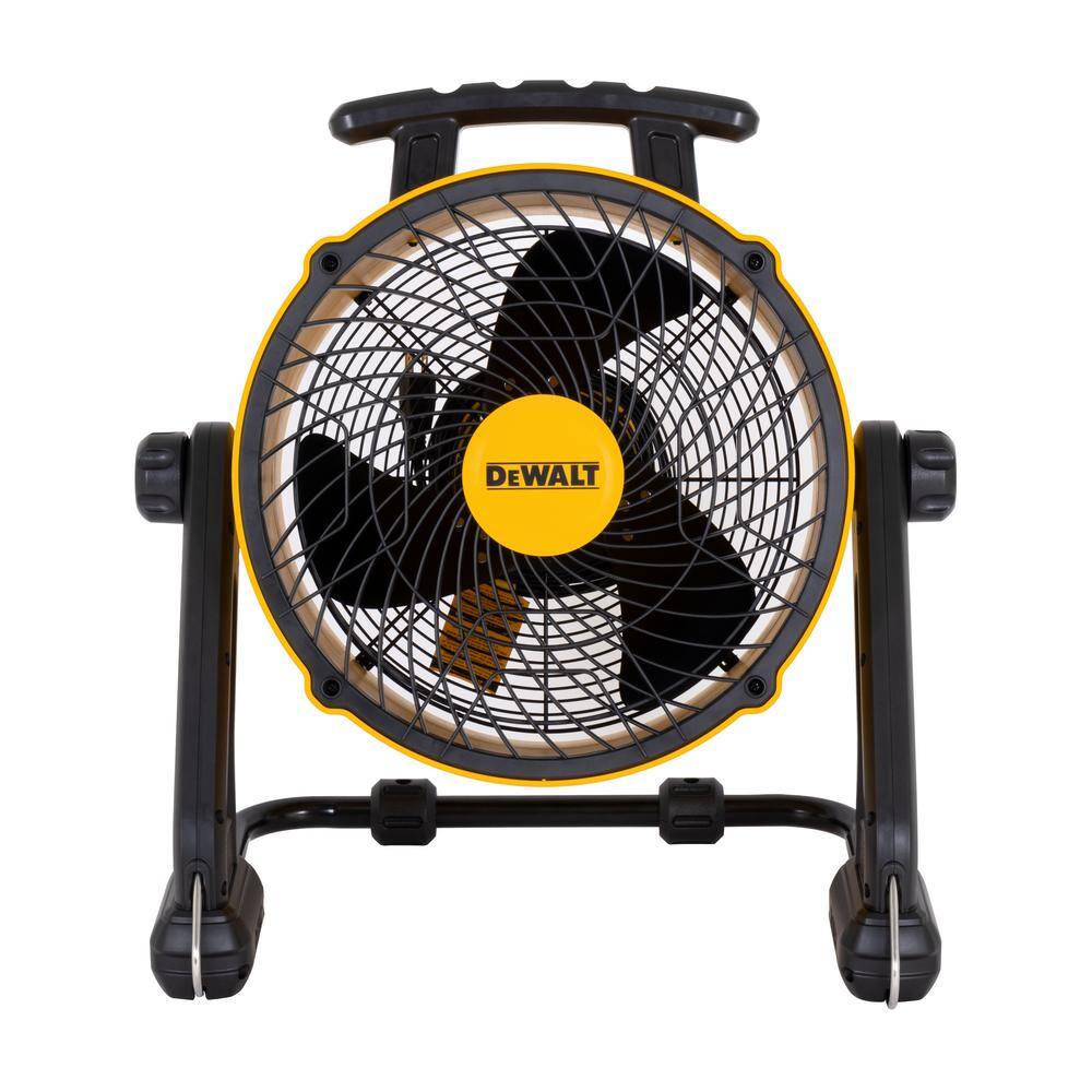 DW 16 in. Yellow 3 Speed Benchtop and Hanging Drum Fan DXF1616