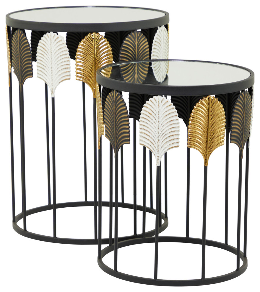 Contemporary Black Metal Accent Table 562021   Contemporary   Coffee Table Sets   by Brimfield  ampMay  Houzz