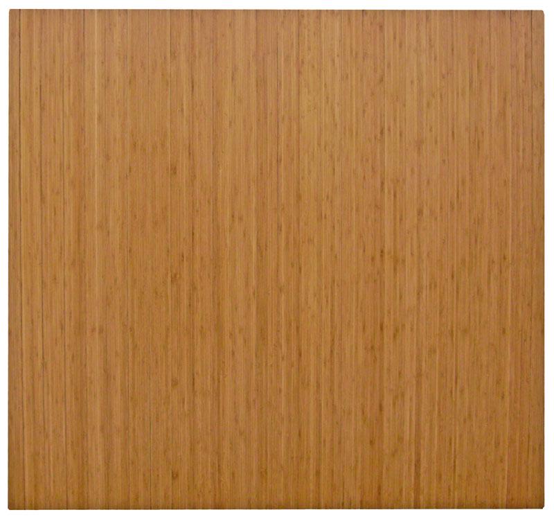 Natural 48 x 52 Bamboo Roll-Up Office Chair Mat  1/4 Inch Thick