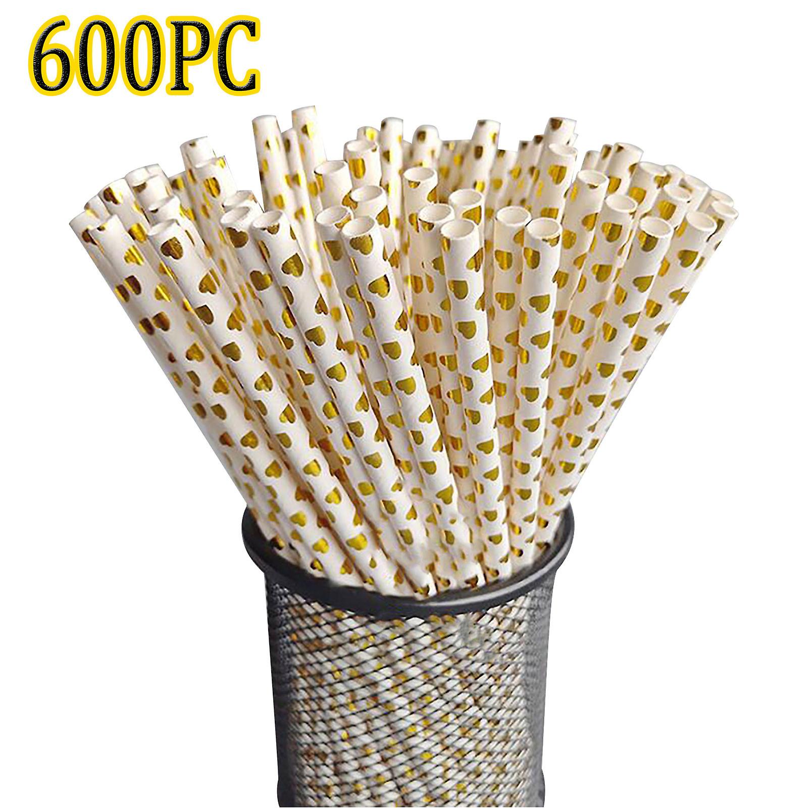 Disposable Independent Packaging Coffee Plastic Double Hole Straw (600pc)