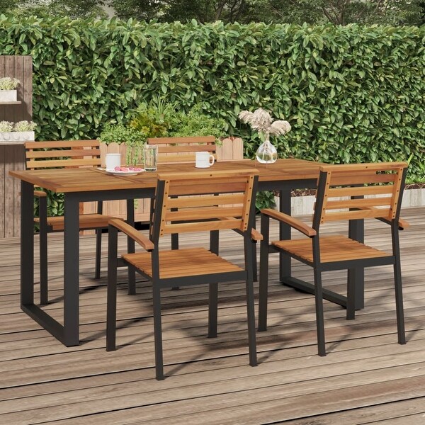 vidaXL Patio Table with Ushaped Legs 70.9