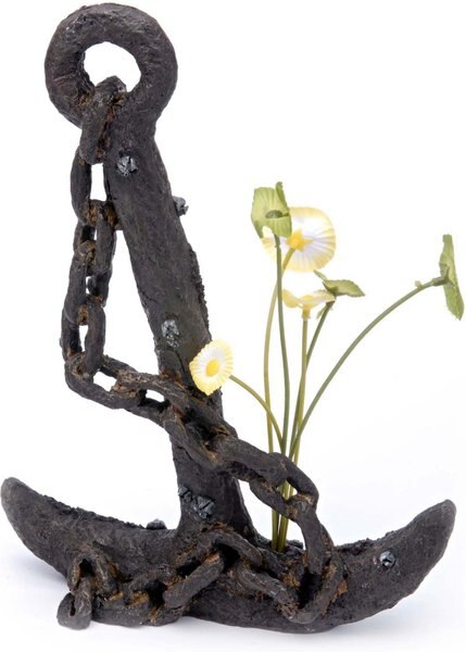 Penn-Plax Anchor and Plant Large Aquarium Ornament