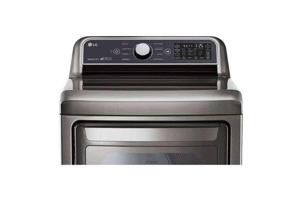 Lg DLE7300VE 7.3 Cu. Ft. Smart Wi-Fi Enabled Electric Dryer With Sensor Dry Technology