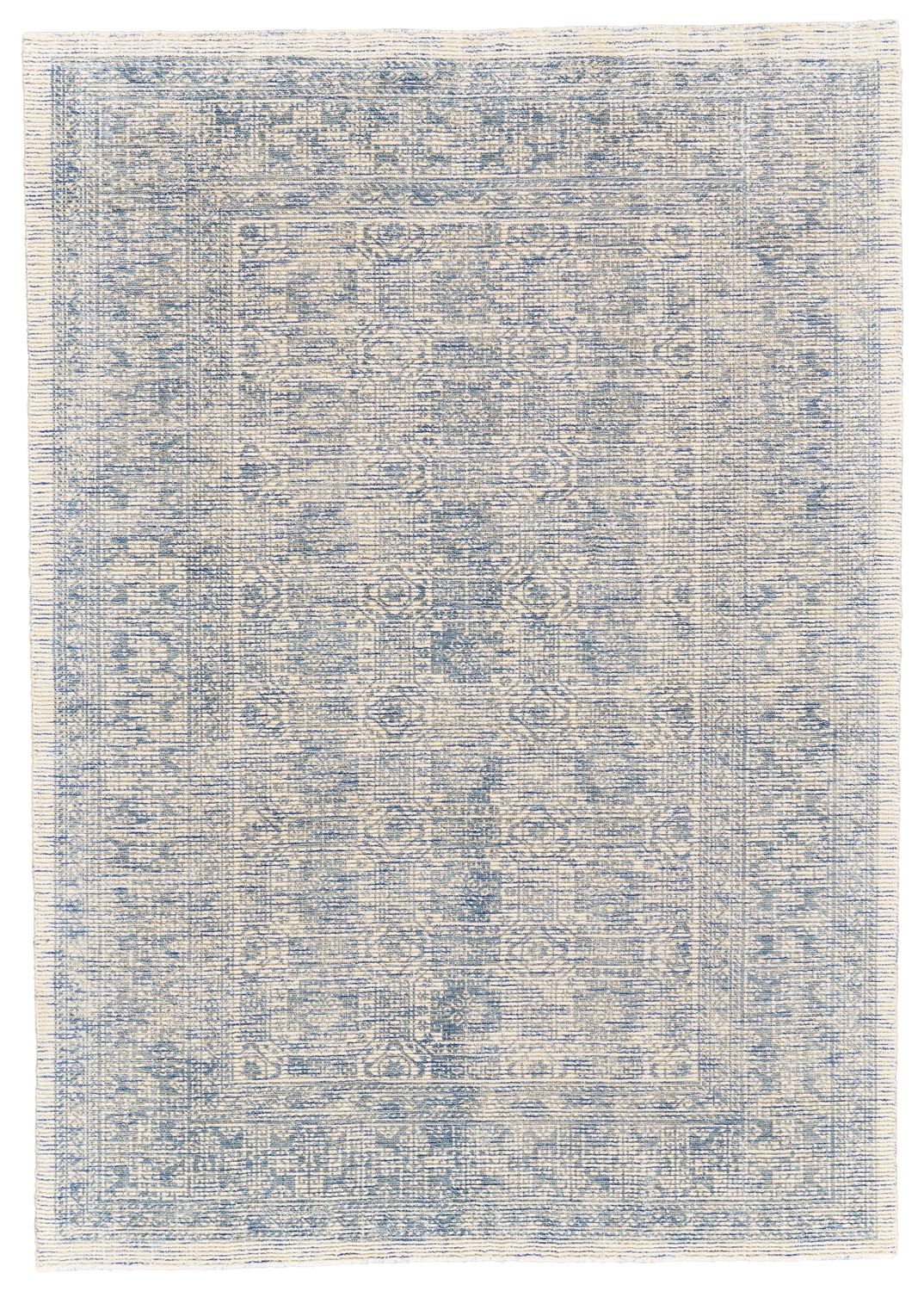 Michener Ivory and Blue Rug by BD Fine