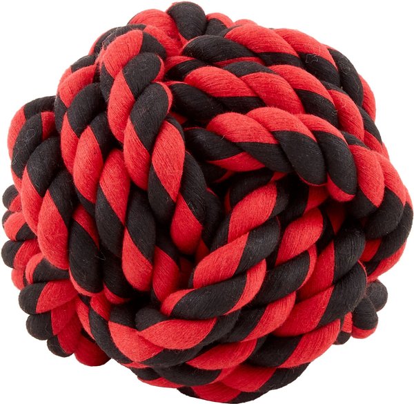 Multipet Nuts for Knots Ball Dog Toy， Color Varies