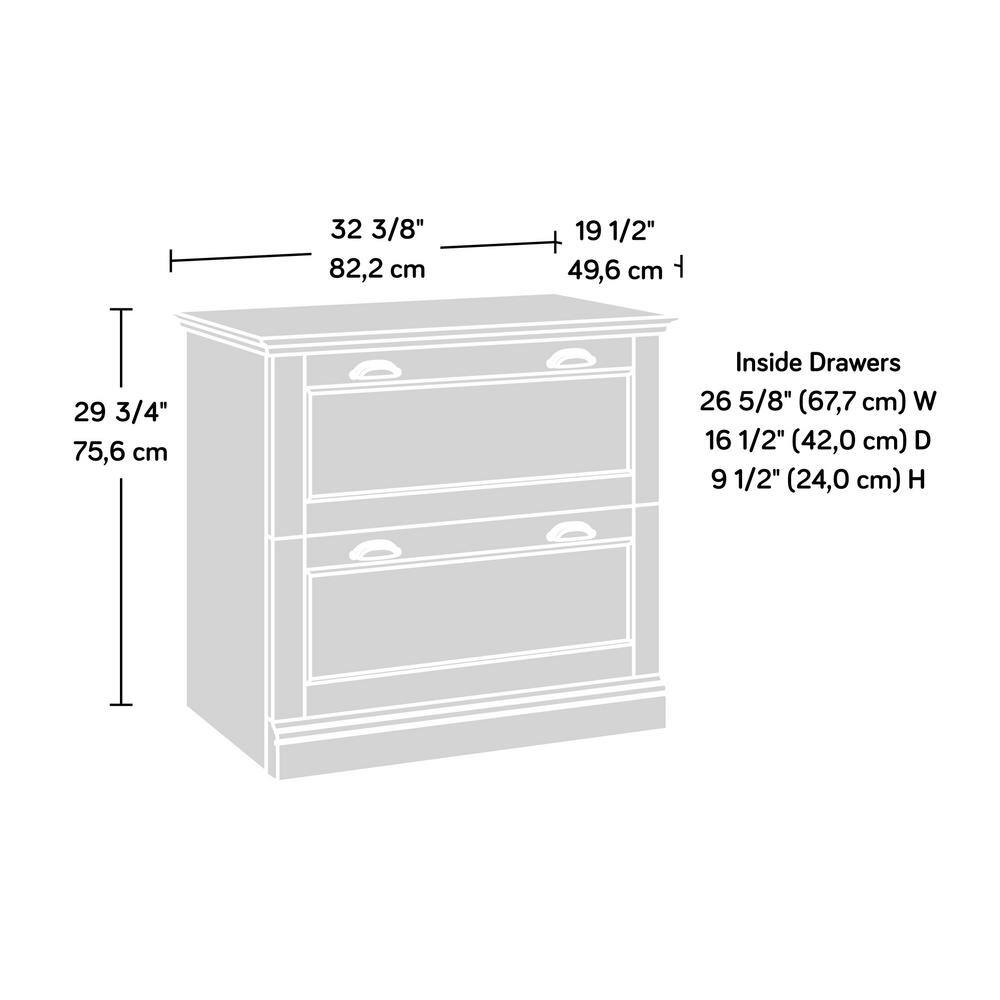 SAUDER Barrister Lane Iron Oak Decorative Lateral File Cabinet 431067