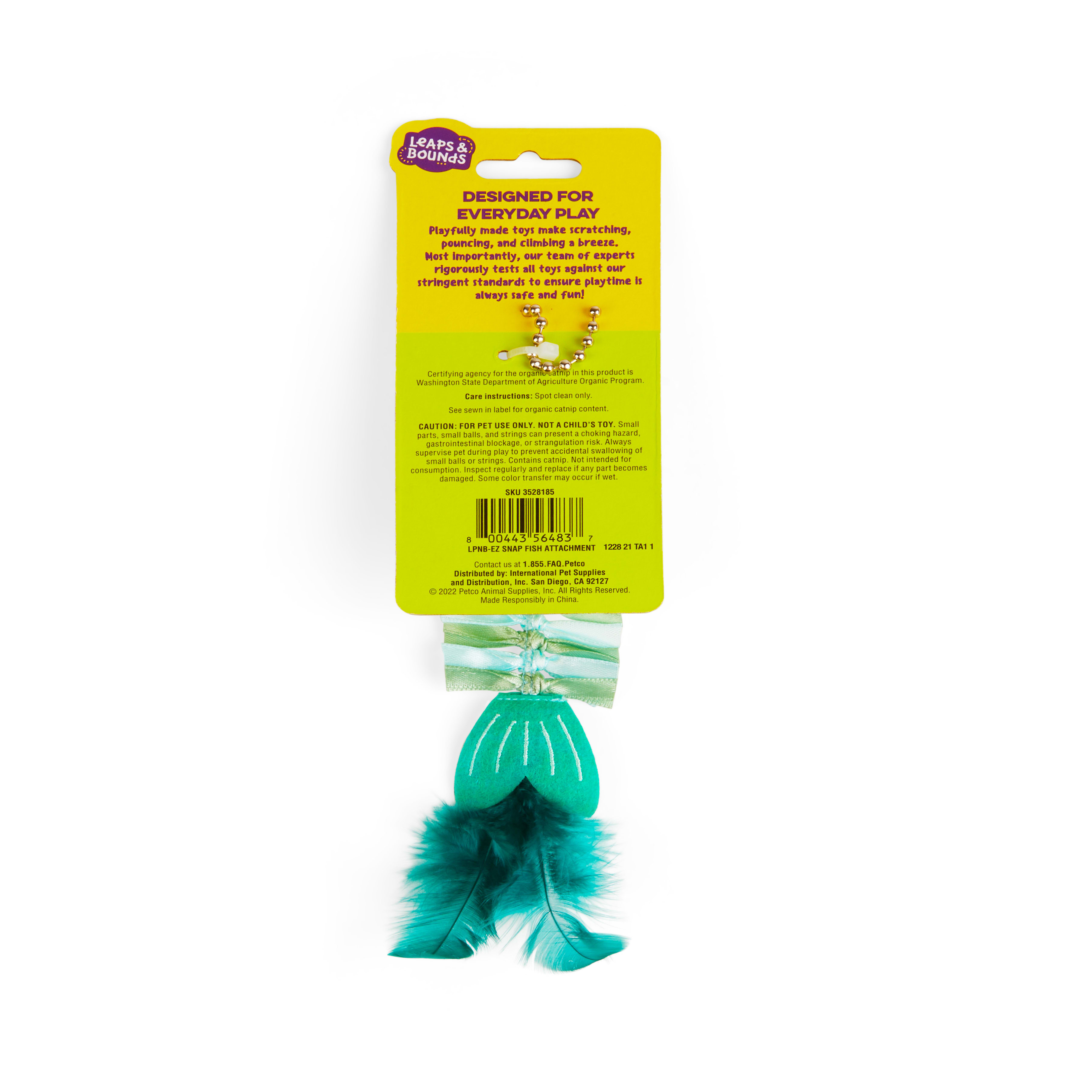 Leaps  Bounds EZ Snap Fish Attachment Cat Toy