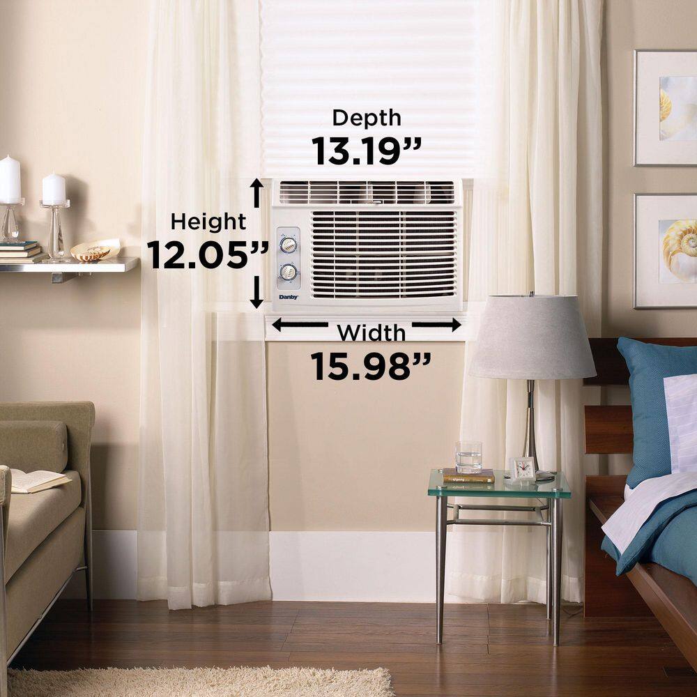 Danby 5000 BTU 150 sq.ft. Window Air Conditioner in White DAC050MB1WDB