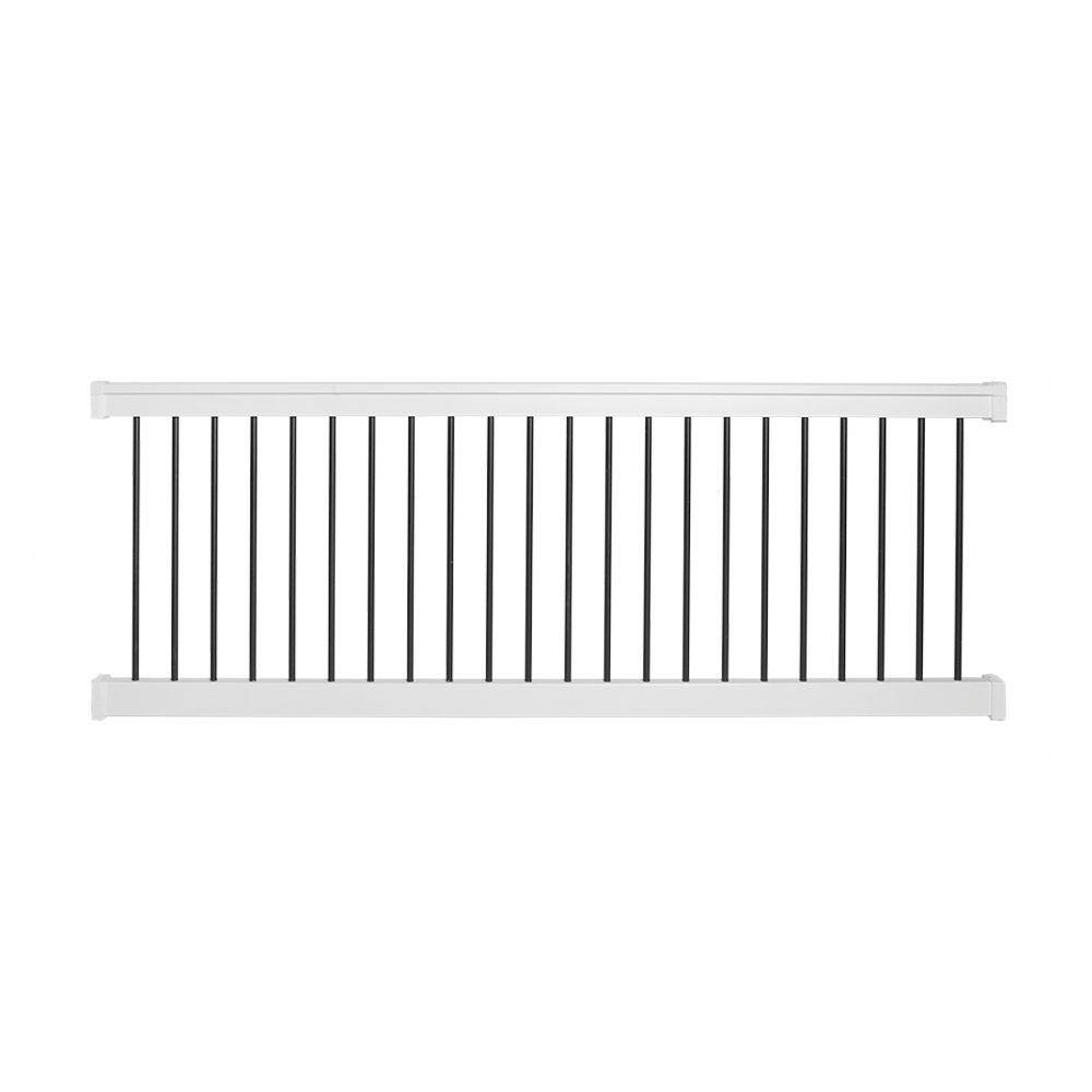 Weatherables Bellaire 3 ft. H x 8 ft. W White Vinyl Railing Kit WWR-THDBA36-S8