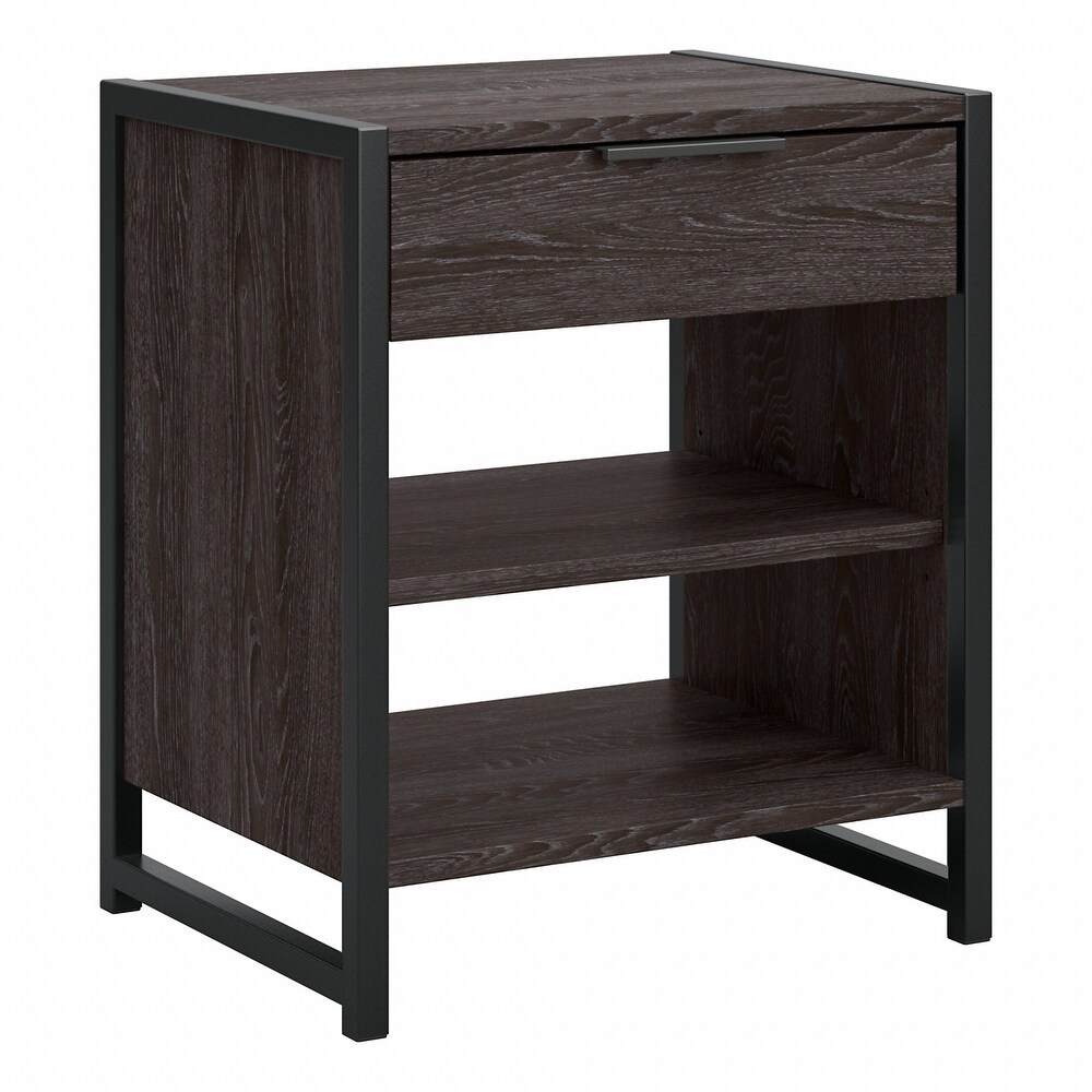 Atria Small End Table with Drawer and Shelves by Bush Furniture