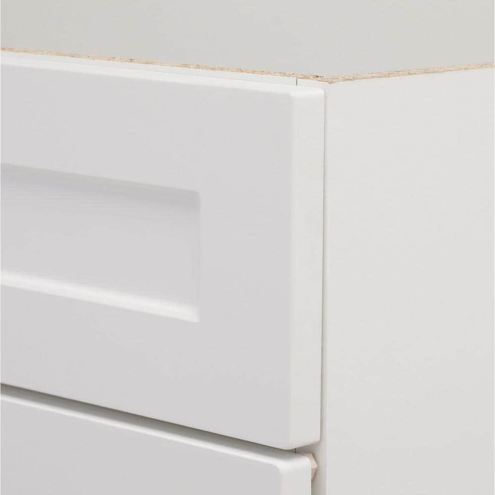 Home Decorators Collection Thornbriar 480 in W x 215 in D x 342 in H Bath Vanity Cabinet without Top in Polar White